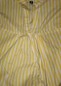 Striped Yellow Blouse