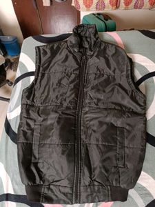 Mens Black Winter Jacket Half Sleeve