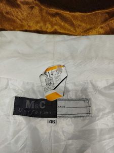 White Cropped Military Jacket