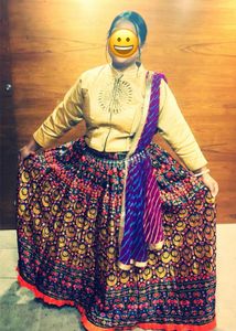 One Time Used Silk Ethnic Skirt