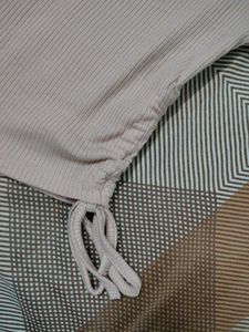 Ribbed Drawstring Crop Top From SSS