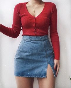 Denim Mini Skirt