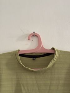 Olive Green Striped Tee