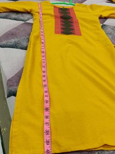 I Am Selling Mustard Yellow Kurta Set With Dupatta