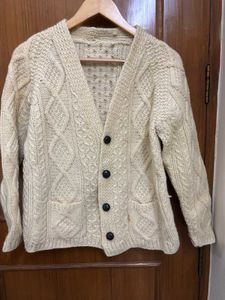 Vintage Aran Knit Cardigan