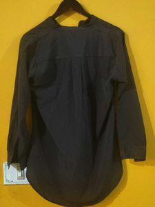 Black Long Sleeve Button-Up