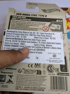 Hot Wheels Honda &amp; Teku Diecast Cars