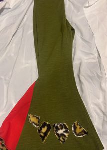 Olive Green Flare Leggings !