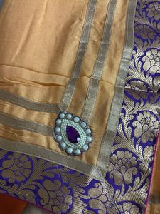Heavy Saree With Banarasi Border