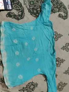 Blue Tie-Dye Fabric Piece