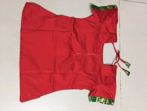 Red &amp; Green Saree