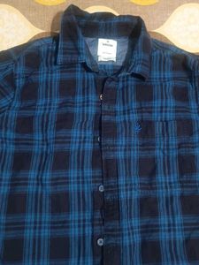 Blue Plaid Flannel Shirt