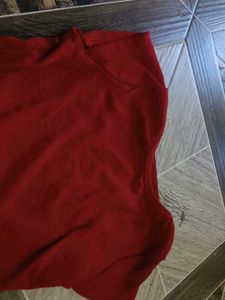 Red Casual Top