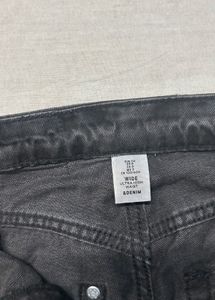 H&amp;M charcoal straight fit jeans