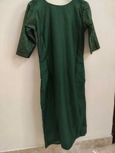 Green Premium Kurta Set Three Piece