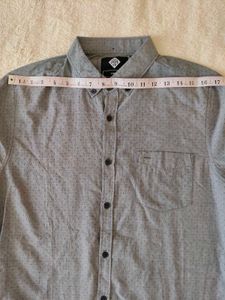 Grey Button-Down Shirt