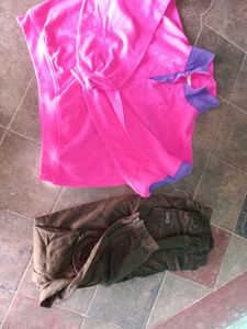 hudi t shirt and jact one toap  p