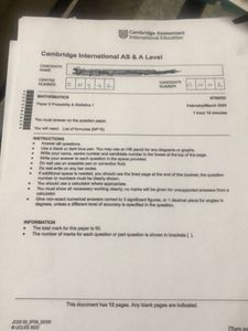 Maths A Level CIE