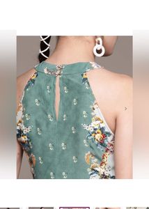 LABEL RITU KUMARFloral Print Fit &amp; Flare Dress