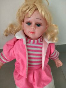 Singing Doll in Pink Outfit