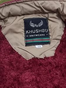 Cute Maroon Padded Jacket