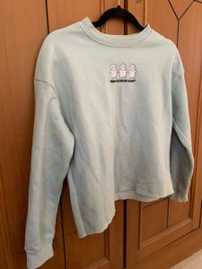Light Blue Cropped Sweater