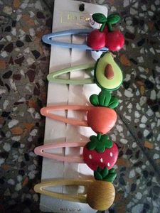 Fruit Hair Clips Set