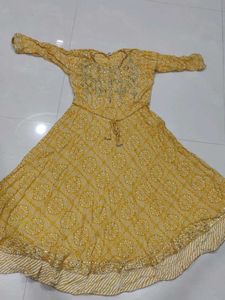 Bandhani Mirror Work Kurti