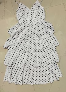 Polka Dot Ruffle Mini Dress