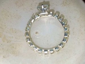 Rhinestone Crown Ring