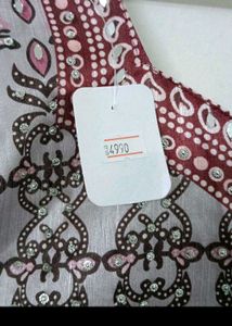 Elegant Ethnic Gown with Dupatta