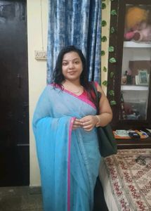 Blue &amp; Pink Sari