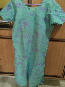 Floral Green Kurta Set