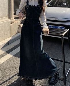 Long Y2k Dungree Skirt🌸