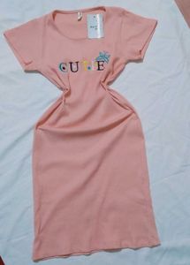 Baby Pink Aline Dress ✨