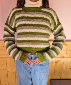 Striped Knit Sweater