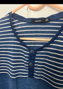 Stylish Blue Striped Shirt