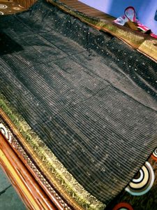 💥Elegant Floral Embroidered Saree🤎