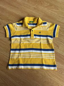 Benetton Striped Polo Shirt