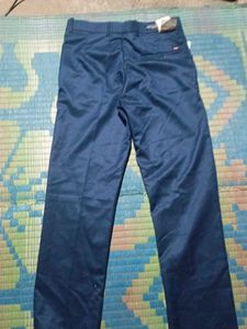 Navy Blue Straight Leg Pants