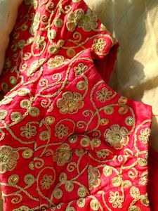 Golden Halfsaree