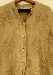 khadi jute style shirt korean branded new