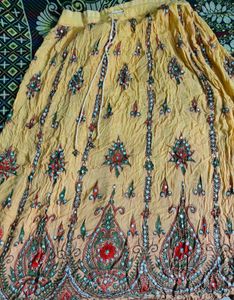 EMBROIDERY LEHENGA🦚💛