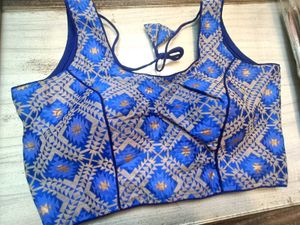 Blue Multicolour Blouse