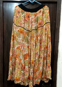 Floral Print Skirt