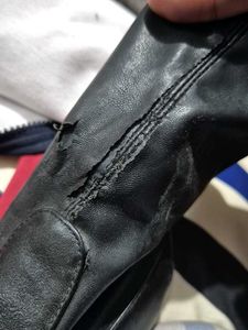 Black Leather Stiletto Sock Booties