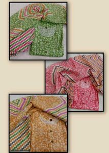 Pink Printed Kurta Set