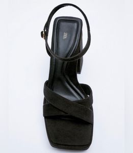 ZARA black Suede Heels