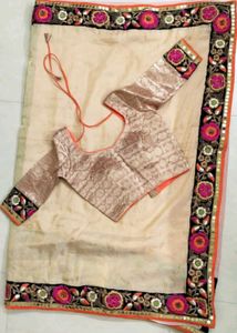 Embroidery Saree With Blouse