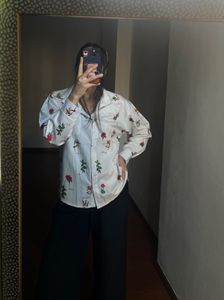 FLORAL PRINTED POLY SILK TOPS
